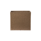 Quebec Square Rotomolded Plastic Pot for Home & Garden (Sand Stone Finish, Pack of 1)