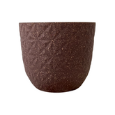 Verona Eco Diamond Planter 14cm Round Plastic Pot For Home & Garden (14CM | 5.5INCH)