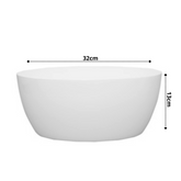 Hug A Plant | Geneva 32cm Round Plastic Pot for Home & Garden (32CM | 12.59 INCH, Pack of 1, White)