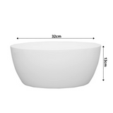 Hug A Plant | Geneva 32cm Round Plastic Pot for Home & Garden (32CM | 12.59 INCH, Pack of 1, White)