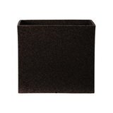 Quebec Square Rotomolded Plastic Pot for Home & Garden (Brown Stone Finish, Pack of 1)