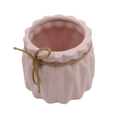 Designer Ceramic Pot (Pink, Matt Finish,Small) for Home & Indoor Plant Decor