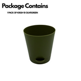 Krish Olivegreen plastic Planter Small for Home & Garden