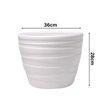 Phoenix Planter Round Plastic Pot for Home & Garden Decor