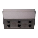 Hug A Plant | Barca Rectangle Rotomolded Plastic Pot with Wheels for Home & Garden (Cream Stone Finish, Pack of 1)