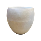 Jumbo Roll Pot 55CM Rotomolded Round Planter for Home Gardening | Indoor Gardens |Home & Garden (22INCH | 55CM, White Stone Finish)