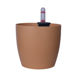 Ronda 1412 Round Plastic Pot With Self-Watering Kit