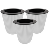 Kia 12.8cm Round Pot With Inner Planters for Home, Office, Home & Garden (12.8CM | 5INCH)