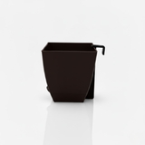 Chatura 8cm Self Watering Square Pot with Rail Hook for Home & Garden Decor (8CM|3.4INCH)