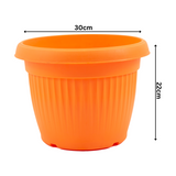 Hug A Plant | Bello Round 30CM Plastic Pot for Home & Garden (Pack of 1)