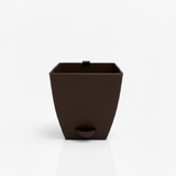 Chatura 8cm Self Watering Square Pot with Rail Hook for Home & Garden Decor (8CM|3.4INCH)