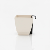 Chatura 8cm Self Watering Square Pot with Rail Hook for Home & Garden Decor (8CM|3.4INCH)
