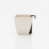 Chatura 8cm Self Watering Square Pot with Rail Hook for Home & Garden Decor (8CM|3.4INCH)