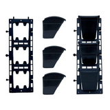 Biowall Vertical Garden With Plants (Syngonium White, Chlorophytum) For Home & Garden