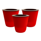 Kia 12.8cm Round Pot With Inner Planters for Home, Office, Home & Garden (12.8CM | 5INCH)