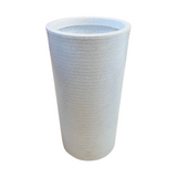 Roll Pot 35CM Rotomolded Round Planter for Home Gardening | Indoor Gardens |Home & Garden (14INCH | 35CM, White Stone Finish)