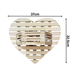 Love Wall Pot|Decorative Wooden Wall Hanging Flower Pot for Live Plant/Flower Pot/ Artificial Flowers Home Living Room & Garden Decor