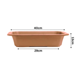 Hug A Plant |Juniper 40CM Rectangle Plastic Pots for Home & Garden (40CM| 15 INCH)