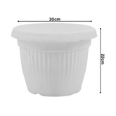Hug A Plant | Bello Round 30CM Plastic Pot for Home & Garden (Pack of 1)