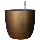 Ronda 2926 Round Plastic Pot With Self Watering Kit (Antique Finish)