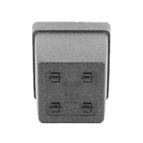 Hug A Plant | Barca Square Rotomolded Plastic for Home & Garden (Grey Stone Finish, Pack of 1)