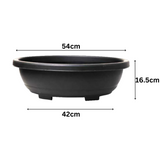 Hug A Plant | Bonsai Oval Big Plastic Pot for Home & Garden (54CM | 21.25 INCH, Pack of 1)