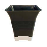 Hug A Plant | Hot Square Plastic Pot for Home & Garden (22CM | 9INCH)
