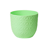 Verona Diamond Planter 14cm Round Plastic Pot For Home & Garden (14CM | 5.5INCH)
