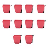 Chatura 8cm Self Watering Square Pot with Rail Hook for Home & Garden Decor (8CM|3.4INCH)
