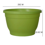 Tuka 25 Olivegreen Hanging Plastic Pot With Self Watering KIt