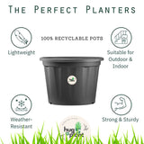 9 Inch Grower Plastic Pot Black