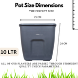 Hug A Plant | Smart Pot 10 litre Self-watering Pot for Home & Garden