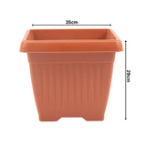 Hug A Plant | Bello Square 30CM Plastic Pot for Home & Garden (Pack of 1)