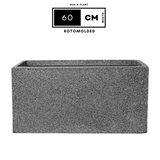 Hug A Plant | Quebec Rectangle 60CM Rotomolded Plastic Pot for Home & Garden (Pack of 1)