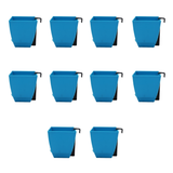 Chatura 8cm Self Watering Square Pot with Rail Hook for Home & Garden Decor (8CM|3.4INCH)
