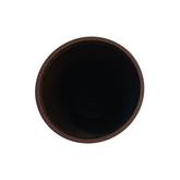 Hug A Plant | Venice Planter Rotomolded Round Plastic Pot Without Inner for Home & Garden (Pack of 1, Brown Stone Finish)