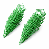 Green Orchid Cone Hanging Planter Pots | Premium Plastic Pots | Ideal for Orchids, Ferns, and Hanging Plants | Home & Balcony Décor