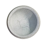 Hug A Plant | Malta Planter Rotomolded Round Plastic Pot for Home & Garden (Pack of 1, White Stone Finish)