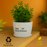 Nora Rotomolded Pots And Tray for Home & Garden (Pack of 1)