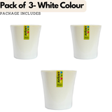 Hug A Plant Zen Pot (6.5 Inch) White colour for Home & Garden