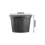 5 Inch Grower Plastic Pot Black