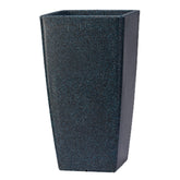 Hug A Plant | Paris 40 Rotomolded Square Plastic Pot without Inner for Home & Garden (40CM | 15.7 INCH, Square, Midnight Stone Finish)