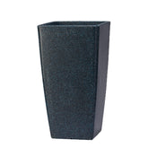 Hug A Plant | Paris 30 Rotomolded Square Plastic Pot without Inner for Home & Garden (30CM | 11.8 INCH, Square, Midnight Stone Finish)