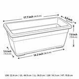 Hug A Plant | Window Planter 45CM Rectangle Plastic Pot for Home & Garden (Pack of 1)