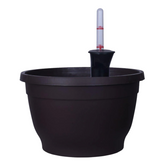 Tuka 25cm Round Plastic Pot With Self Watering Kit