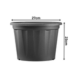11 Inch Grower Plastic Pot Black