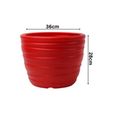 Phoenix Planter Round Plastic Pot for Home & Garden Decor