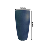 Hug A Plant | Venice Planter Rotomolded Round Plastic Pot Without Inner for Home & Garden (Pack of 1, Midnight Stone Finish)