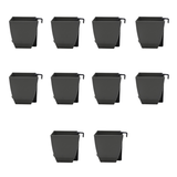 Chatura 8cm Self Watering Square Pot with Rail Hook for Home & Garden Decor (8CM|3.4INCH)