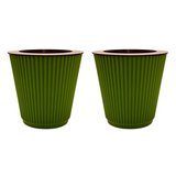 Kia 12.8cm Round Pot With Inner Planters for Home, Office, Home & Garden (12.8CM | 5INCH)